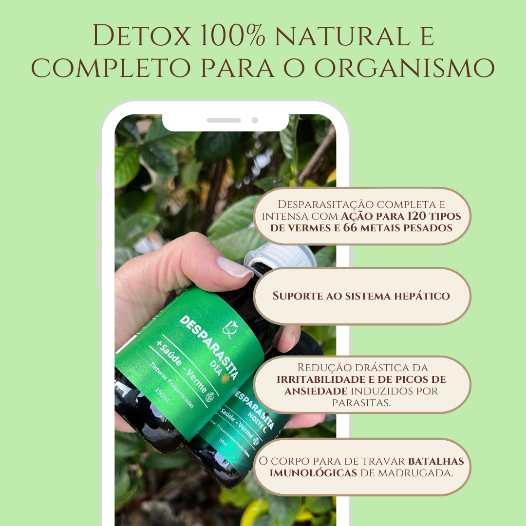 Kit 2 Protocolos de Desparasitação Natural Adulto