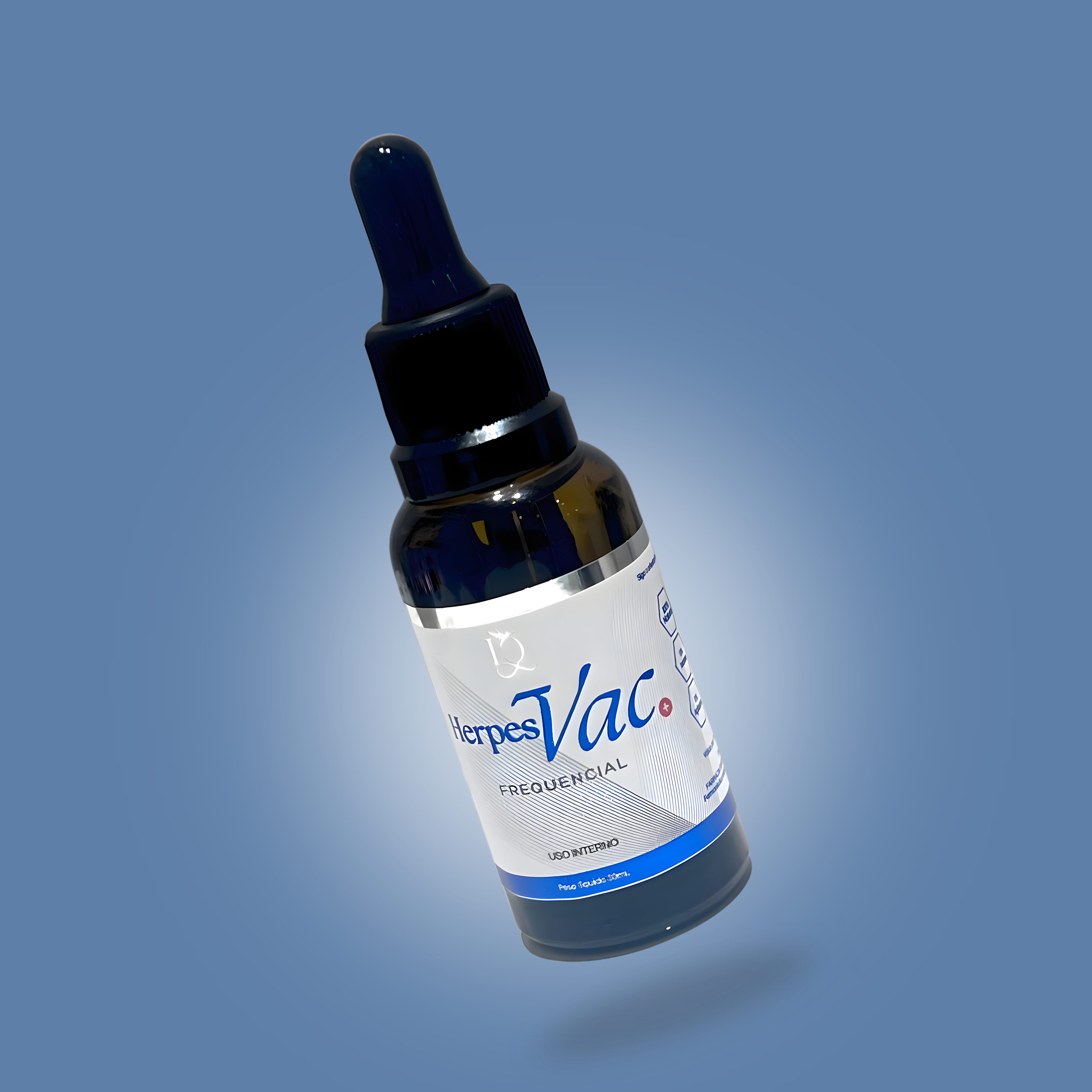 HerpesVAC - Produto natural frequenciado para todos os tipos de herpes - Frasco 30ml