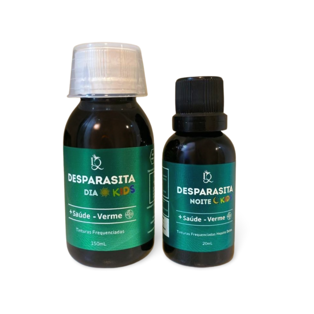 Kit Desparasitação natural KIDS com frequências para 120 tipos de vermes e 66 metais tóxicos