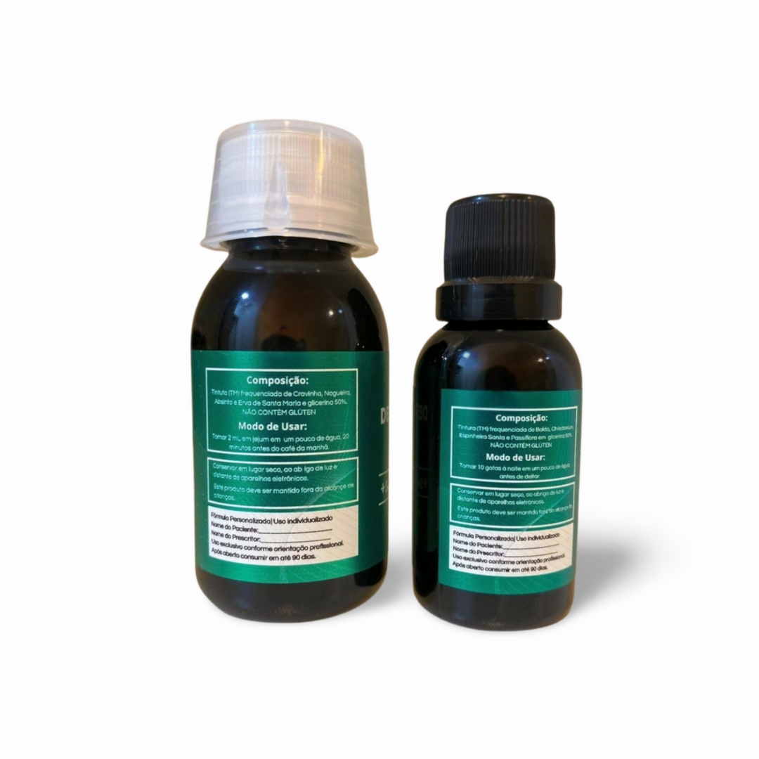 Kit Desparasitação natural KIDS com frequências para 120 tipos de vermes e 66 metais tóxicos