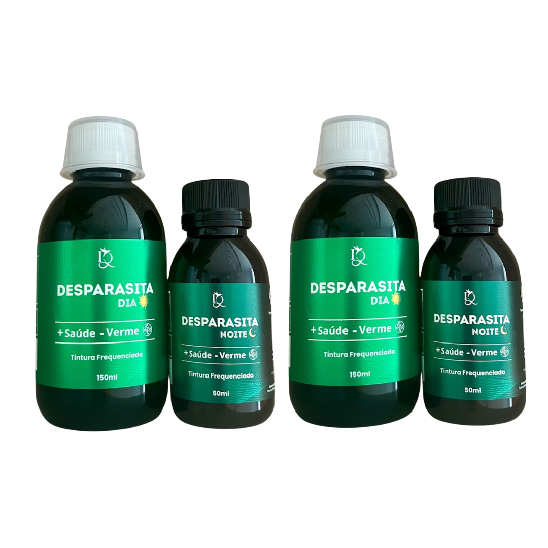 Kit 2 Protocolos de Desparasitação Natural Adulto