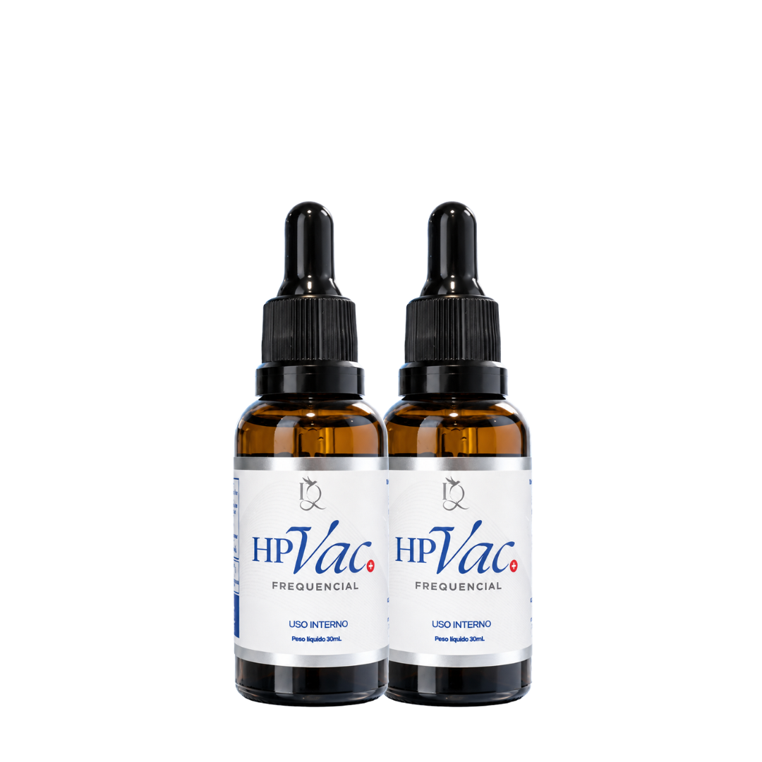 Kit 2 Frascos Bioenergético HVac - Auxilio para todos os tipos de Herpes - Duração de 2 meses