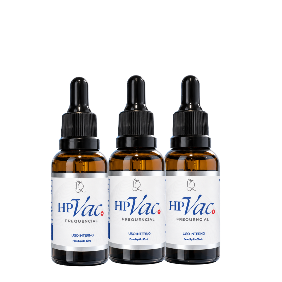 Kit 3 Frascos Bioenergético HVac - Auxilio para todos os tipos de Herpes - Duração de 3 meses